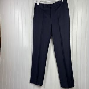 John Varvatos Star USA Men Black Adjustable Waist Wool Laine Dress Pants 38Rx31W